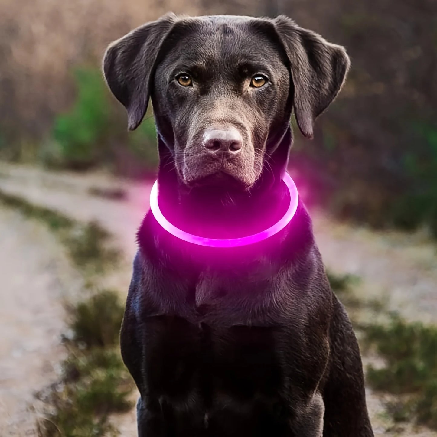 LED Dog Safety Collar, Rechargeable, Anti-Lost