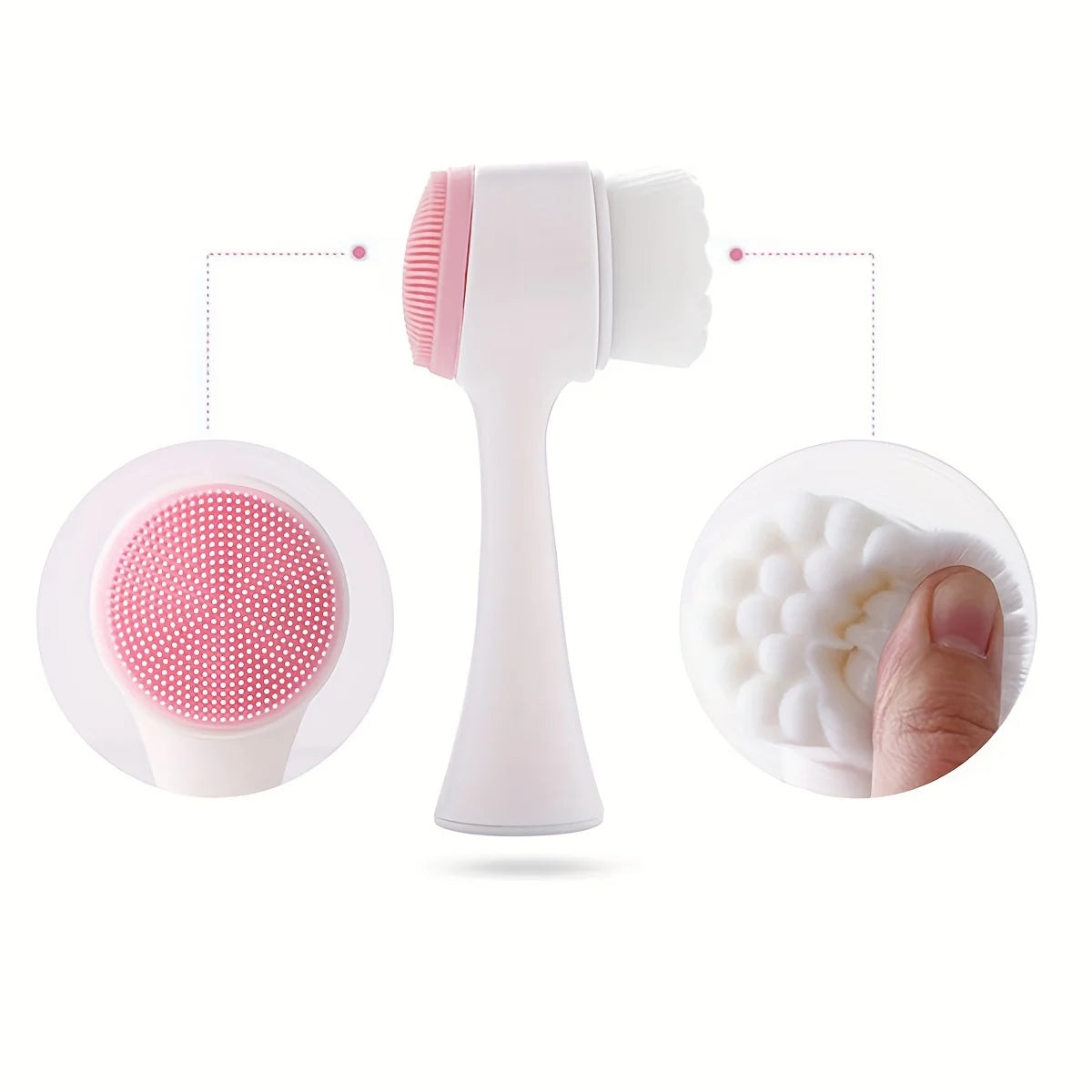 Silicone Pet Paw Cleaner & Brush, Dual-Sided Grooming Tool