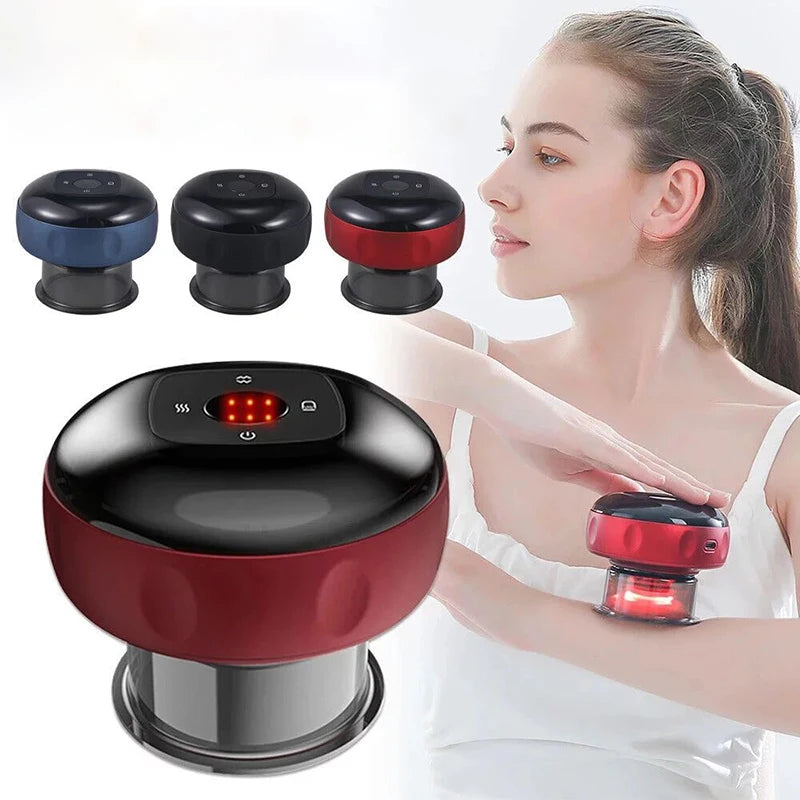 Heated Cupping Massager for Pain Relief & Muscle Relaxation