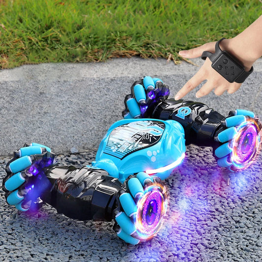 360° Rotating Stunt Car: 4WD, Drift, Spray, Gesture & Remote Control