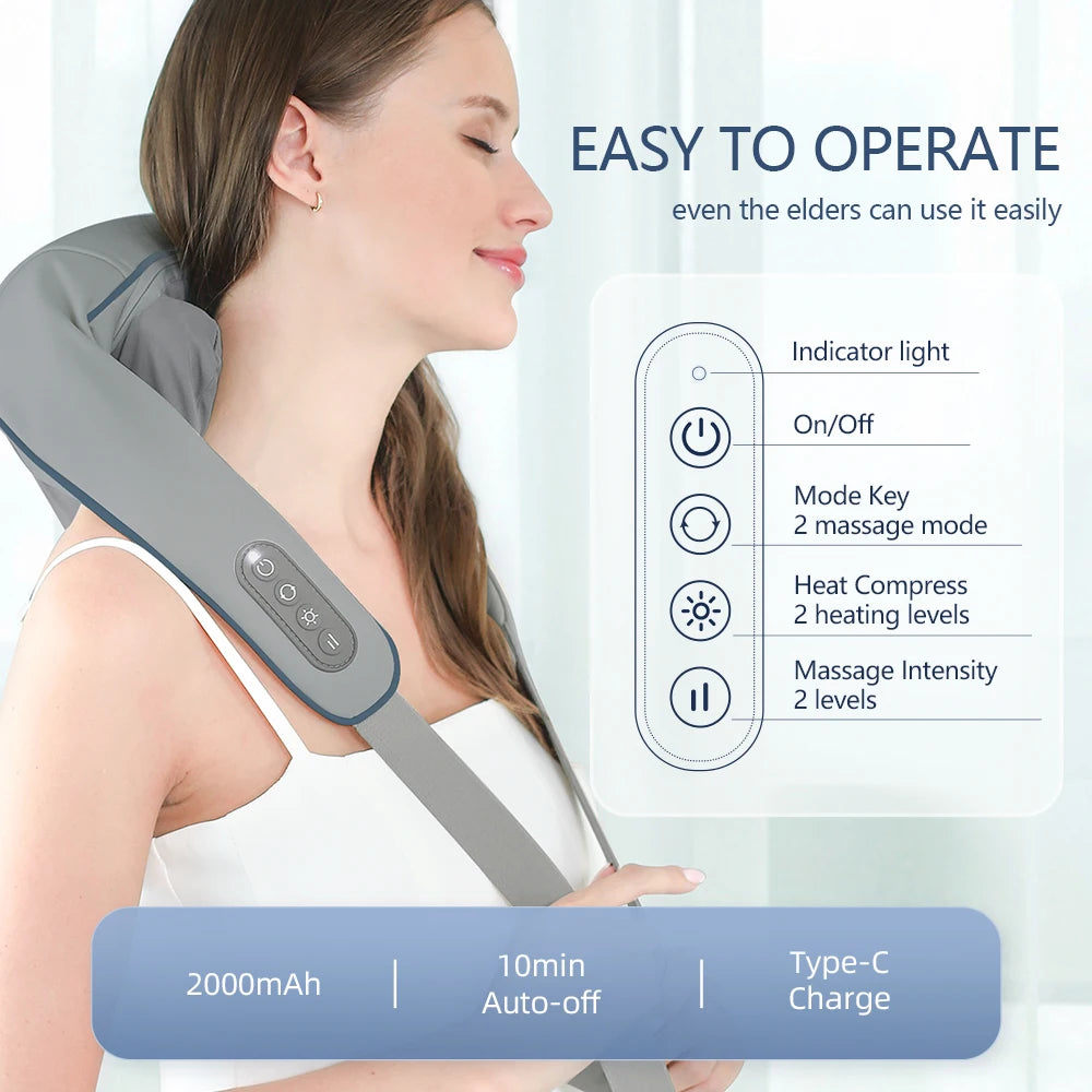 Portable Neck & Shoulder Massager | Relieve Tension & Improve Circulation