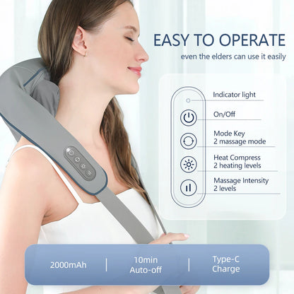 Portable Neck & Shoulder Massager | Relieve Tension & Improve Circulation