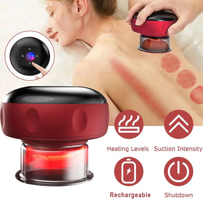 Heated Cupping Massager for Pain Relief & Muscle Relaxation