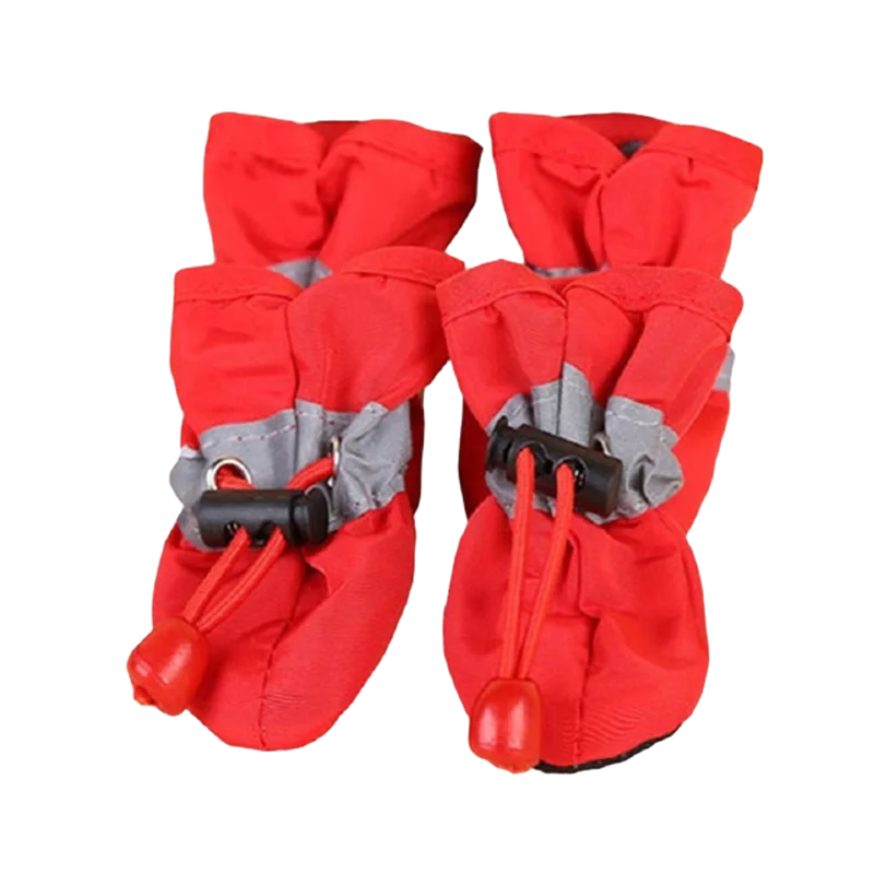 Pet Rain Boots (4pcs) | Waterproof, Anti-Slip Paw Protection