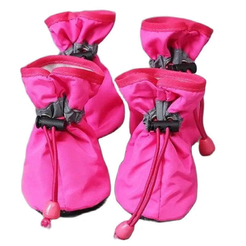 Pet Rain Boots (4pcs) | Waterproof, Anti-Slip Paw Protection